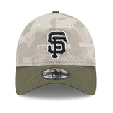 ニューエラ キャップ 9TWENTY サンフランシスコ ジャイアンツ 2025 MLB ARMED FORCES STARS N STRIPES ADJUSTABLE CAP LT BEIGE