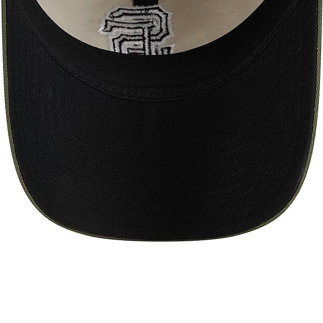 ニューエラ キャップ 9TWENTY サンフランシスコ ジャイアンツ 2025 MLB ARMED FORCES STARS N STRIPES ADJUSTABLE CAP LT BEIGE