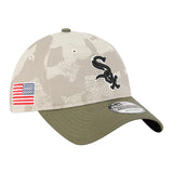 ニューエラ キャップ 9TWENTY シカゴ ホワイトソックス 2025 MLB ARMED FORCES STARS N STRIPES ADJUSTABLE CAP LT BEIGE