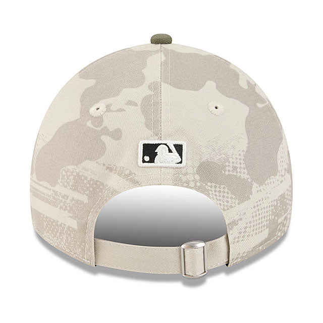 ニューエラ キャップ 9TWENTY シカゴ ホワイトソックス 2025 MLB ARMED FORCES STARS N STRIPES ADJUSTABLE CAP LT BEIGE