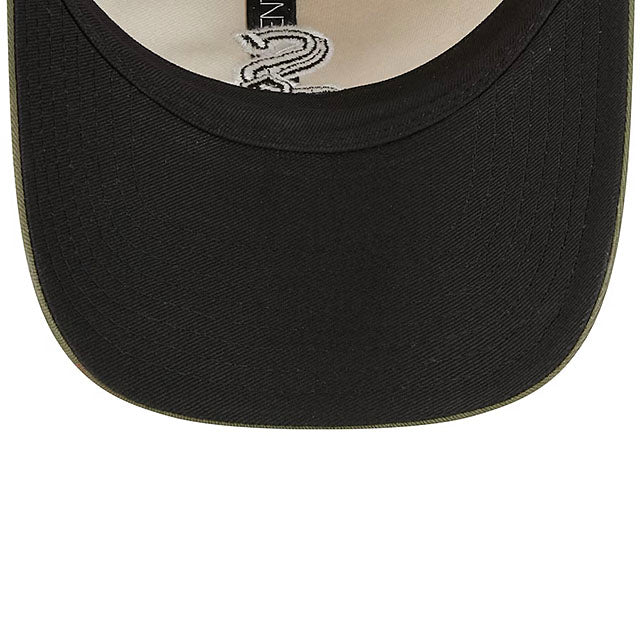 ニューエラ キャップ 9TWENTY シカゴ ホワイトソックス 2025 MLB ARMED FORCES STARS N STRIPES ADJUSTABLE CAP LT BEIGE