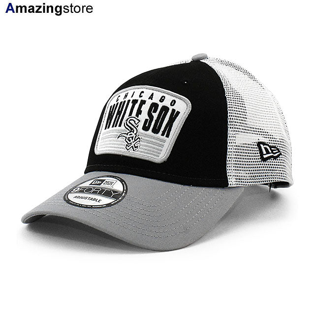 ニューエラ メッシュキャップ 9TWENTY シカゴ ホワイトソックス MLB 2-TONE PATCH TRUCKER MESH CAP BLACK