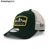 ニューエラ メッシュキャップ 9TWENTY オークランド アスレチックス MLB PROPERTY TRUCKER MESH CAP GREEN