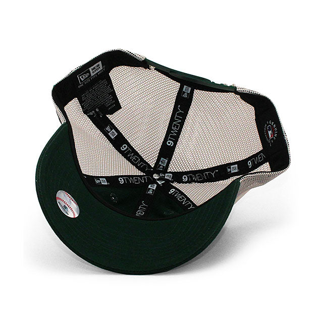 ニューエラ メッシュキャップ 9TWENTY オークランド アスレチックス MLB PROPERTY TRUCKER MESH CAP GREEN