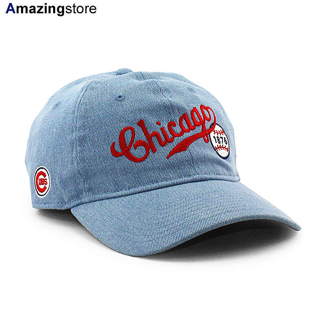 ニューエラ キャップ 9TWENTY アリス & ワンダー シカゴ カブス MLB DENIM STRAPBACK CAP BLUE