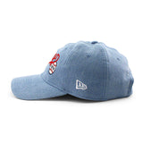 ニューエラ キャップ 9TWENTY アリス & ワンダー シカゴ カブス MLB DENIM STRAPBACK CAP BLUE