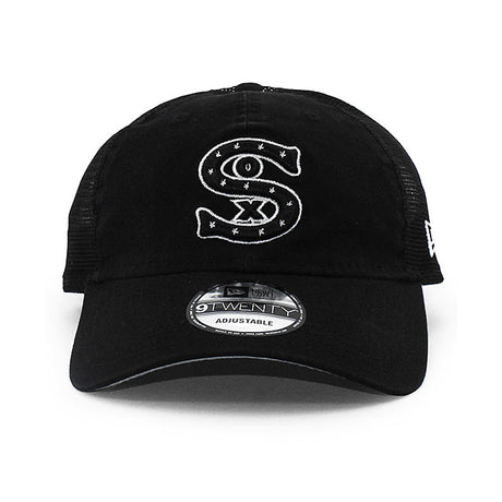 ニューエラ メッシュキャップ 9TWENTY シカゴ ホワイトソックス MLB BATTING PRACTICE TRUCKER MESH CAP BLACK