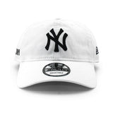 DKNYコラボ ニューエラ キャップ 9TWENTY ニューヨーク ヤンキース MLB CORE CLASSIC STRAPBACK CAP WHITE