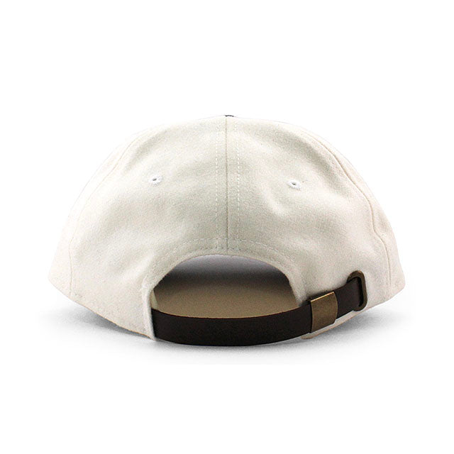 ニューエラ キャップ 9TWENTY アトランタ ブレーブス MLB LEATHER STRAPBACK CAP CREAM