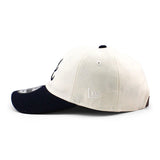 ニューエラ キャップ 9TWENTY アトランタ ブレーブス MLB LEATHER STRAPBACK CAP CREAM