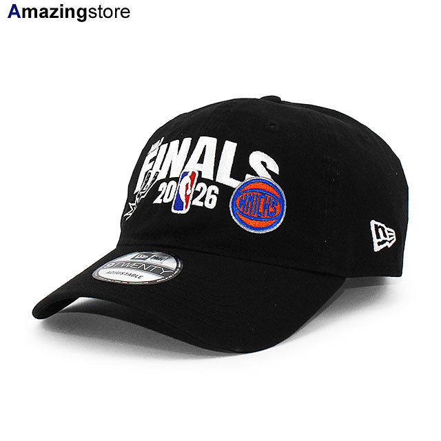NBAファイナルモデル サンアントニオ スパーズ vs ニューヨーク ニックス ニューエラ キャップ 9TWENTY 2026 NBA FINALS MATCHUP STRAPBACK CAP BLACK