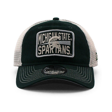 ニューエラ メッシュキャップ 9TWENTY ミシガンステート スパルタンズ NCAA DEVOTED TRUCKER MESH CAP GREEN