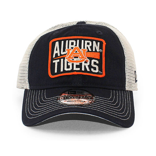 ニューエラ メッシュキャップ 9TWENTY オーバーン タイガース NCAA DEVOTED TRUCKER MESH CAP NAVY