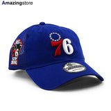 ニューエラ メッシュキャップ 9TWENTY フィラデルフィア 76ERS NBA DISTINCT SIDE PATCH TRUCKER MESH CAP ROYAL
