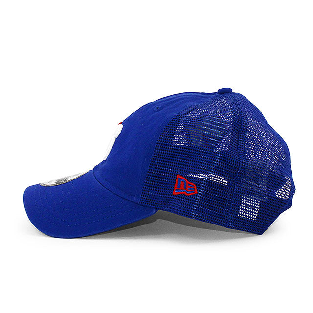ニューエラ メッシュキャップ 9TWENTY フィラデルフィア 76ERS NBA DISTINCT SIDE PATCH TRUCKER MESH CAP ROYAL