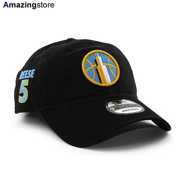 エンジェル リースモデル ニューエラ キャップ 9TWENTY シカゴ スカイ WNBA NAME & NUMBER SIDEPATCH STRAPBACK CAP BLACK