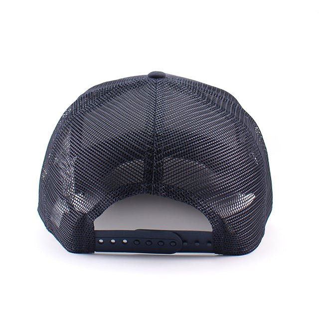 ニューエラ メッシュキャップ 9FORTY ミシガン ウォルバリンズ NCAA A-FRAME TRUCKER MESH CAP NAVY