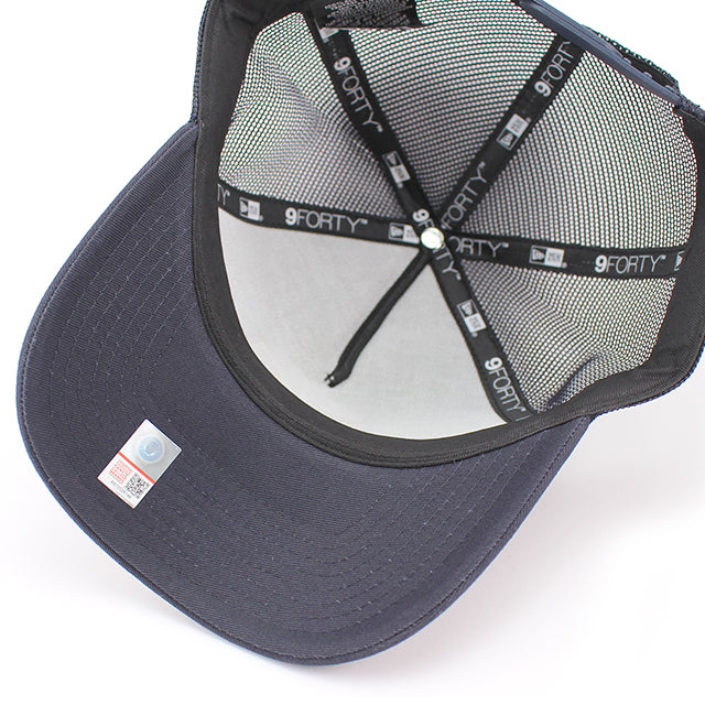 ニューエラ メッシュキャップ 9FORTY ミシガン ウォルバリンズ NCAA A-FRAME TRUCKER MESH CAP NAVY