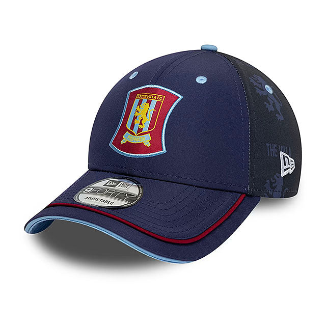 ニューエラ 海外取寄 キャップ 9FORTY アストン ヴィラ FC PREMIER LEAGUE 1996 STRAPBACK CAP NAVY