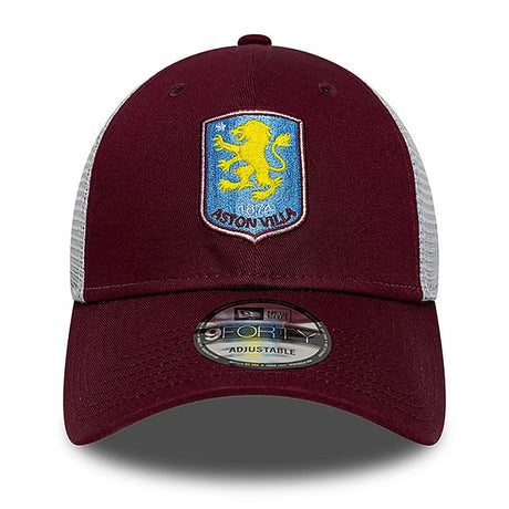 ニューエラ 海外取寄 メッシュキャップ 9FORTY アストン ヴィラ FC PREMIER LEAGUE TRUCKER MESH CAP BURGUNDY