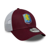 ニューエラ 海外取寄 メッシュキャップ 9FORTY アストン ヴィラ FC PREMIER LEAGUE TRUCKER MESH CAP BURGUNDY