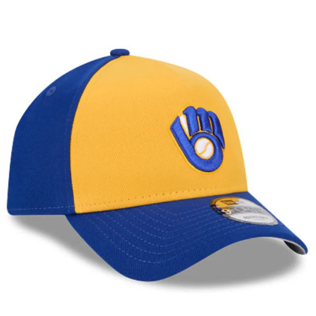 ニューエラ キャップ 9FORTY ミルウォーキー ブルワーズ MLB A-FRAME SNAPBACK CAP ROYAL BLUE GOLD