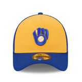 ニューエラ キャップ 9FORTY ミルウォーキー ブルワーズ MLB A-FRAME SNAPBACK CAP ROYAL BLUE GOLD
