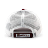 ニューエラ メッシュキャップ 9FORTY FC バルセロナ LA LIGA TRUCKER MESH CAP MAROON