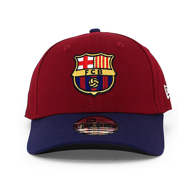 ニューエラ キャップ 9FORTY FC バルセロナ LA LIGA STRAPBACK CAP MAROON