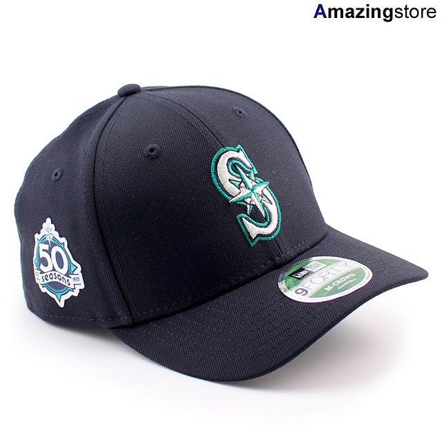 シアトル マリナーズ50周年記念モデル ニューエラ キャップ 9FORTY M-CROWN MLB 50th ANNIVERSARY SNAPBACK CAP NAVY