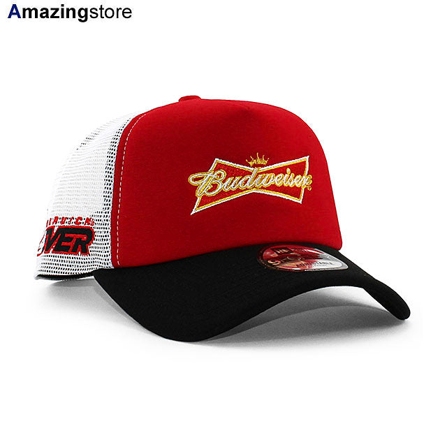 ニューエラ メッシュキャップ 9FORTY ナスカー BUDWEISER A-FRAME TRUCKER MESH CAP RED