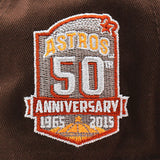 ニューエラ キャップ 9FORTY ヒューストン アストロズ MLB 50TH STRRAPBACK CAP BROWN