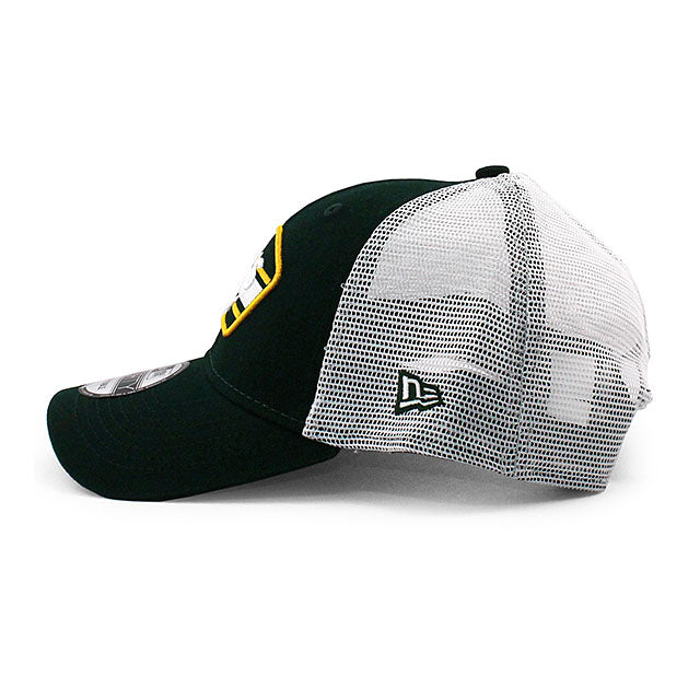 ニューエラ メッシュキャップ 9FORTY オークランド アスレチックス MLB LOGO PATCH TRUCKER MESH CAP GREEN