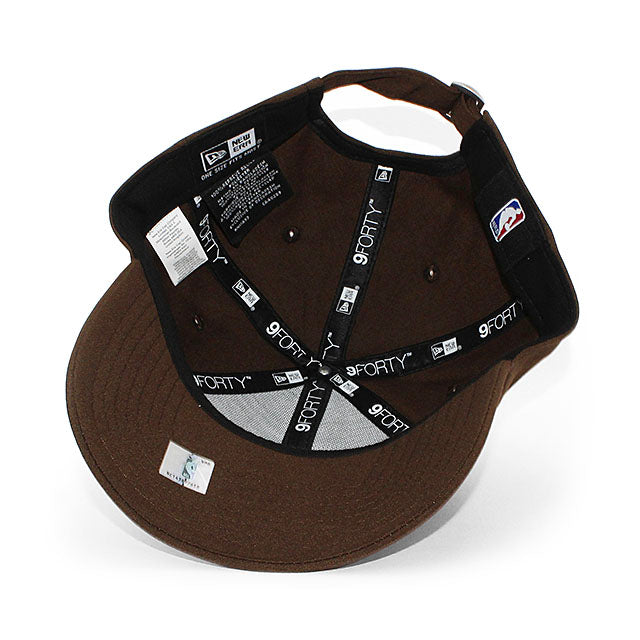 EU AU限定モデル ニューエラ キャップ 9FORTY ロサンゼルス レイカーズ NBA REPREVE STRAPBACK CAP BROWN