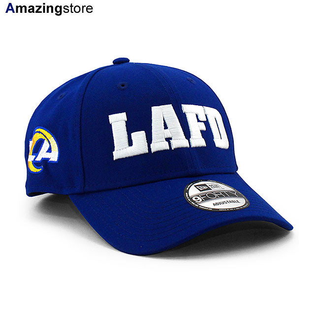 ニューエラ キャップ 9FORTY ロサンゼルス ラムズ LAFD NFL THE LEAGUE ADJUSTABLE CAP BLUE