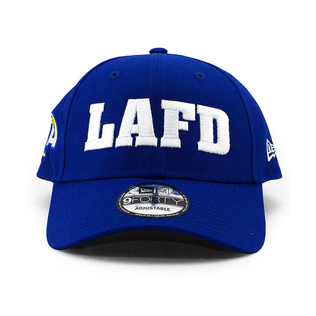ニューエラ キャップ 9FORTY ロサンゼルス ラムズ LAFD NFL THE LEAGUE ADJUSTABLE CAP BLUE