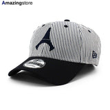 ニューエラ キャップ 9FORTY パリ サンジェルマン FC PSG PINSTRIPE STRAPBACK CAP IVORY