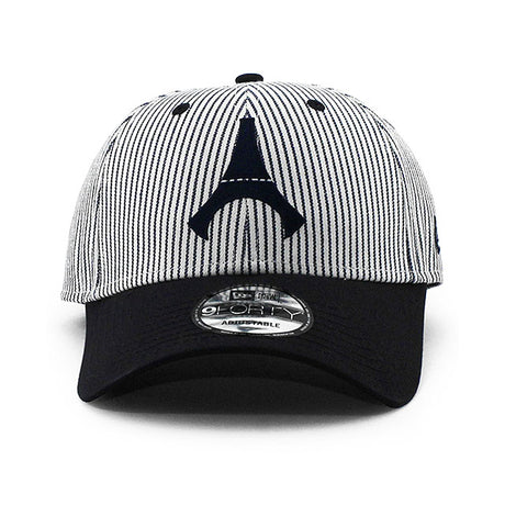ニューエラ キャップ 9FORTY パリ サンジェルマン FC PSG PINSTRIPE STRAPBACK CAP IVORY