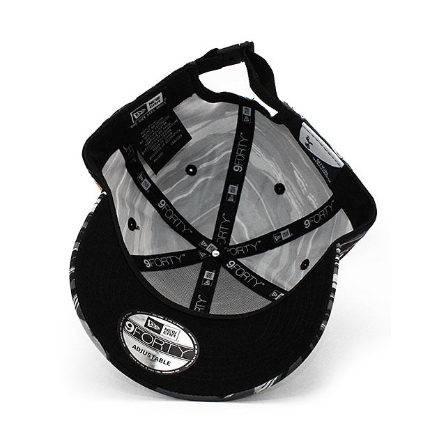 ニューエラ キャップ 9FORTY トッテナム ホットスパー FC PREMIER LEAGUE WAVE ALL OVER PRINT ADJUSTABLE CAP BLACK