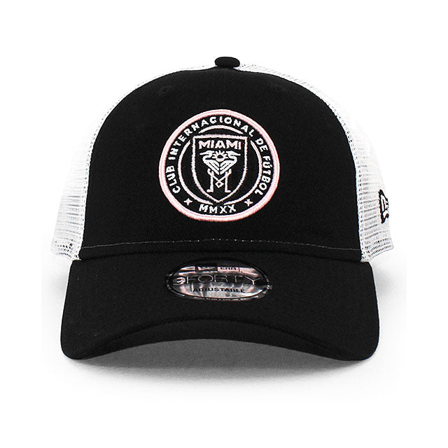 ニューエラ メッシュキャップ 9FORTY インテル マイアミ CF MLS TRUCKER MESH CAP BLACK