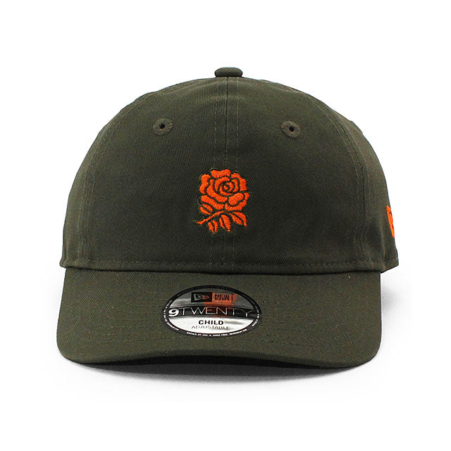 子供用 ニューエラ キャップ 9TWENTY ラグビーイングランド代表 CHILD STRAPBACK CAP OLIVE
