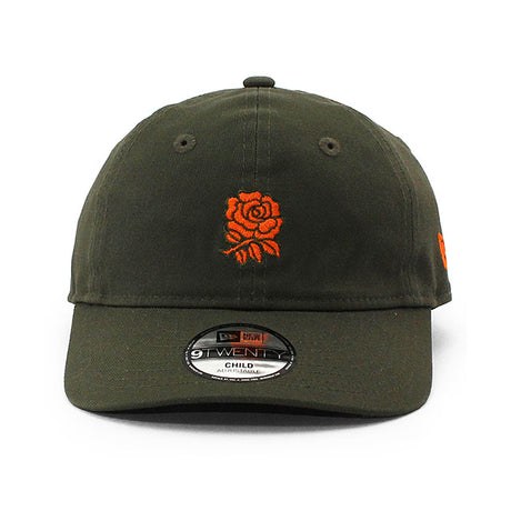 子供用 ニューエラ キャップ 9TWENTY ラグビーイングランド代表 CHILD STRAPBACK CAP OLIVE