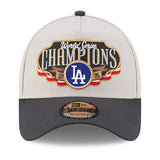 2025 ワールドシリーズチャンピオン ロッカールームモデル 海外取寄 ニューエラ キャップ 9FORTY スナップバック ロサンゼルス ドジャース 2025 WORLD SERIES CHAMPIONS LOCKER ROOM SNAPBACK CAP CREAM