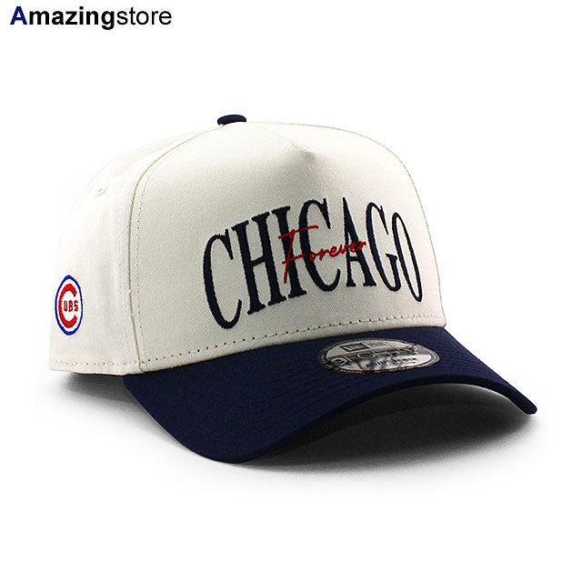 ニューエラ キャップ 9FORTY アリス & ワンダー シカゴ カブス MLB A-FRAME SNAPBACK CAP CREAM