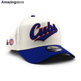 ニューエラ キャップ 9FORTY アリス & ワンダー シカゴ カブス MLB SCRIPT A-FRAME SNAPBACK CAP CREAM