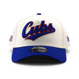 ニューエラ キャップ 9FORTY アリス & ワンダー シカゴ カブス MLB SCRIPT A-FRAME SNAPBACK CAP CREAM