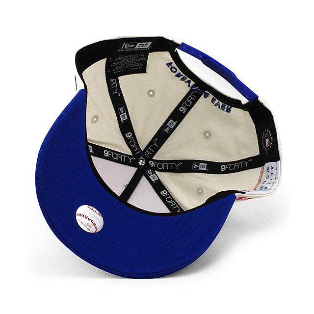 ニューエラ キャップ 9FORTY アリス & ワンダー シカゴ カブス MLB SCRIPT A-FRAME SNAPBACK CAP CREAM