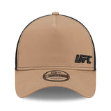 ニューエラ メッシュキャップ 9FORTY UFC FLAWLESS A-FRAME TRUCKER MESH CAP KHAKI
