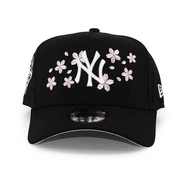 ニューエラ キャップ 9FORTY ニューヨーク ヤンキース MLB 2000 WORLD SERIES SAKURA PINK BOTTOM A-FRAME SNAPBACK CAP BLACK