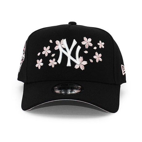 ニューエラ キャップ 9FORTY ニューヨーク ヤンキース MLB 2000 WORLD SERIES SAKURA PINK BOTTOM A-FRAME SNAPBACK CAP BLACK
